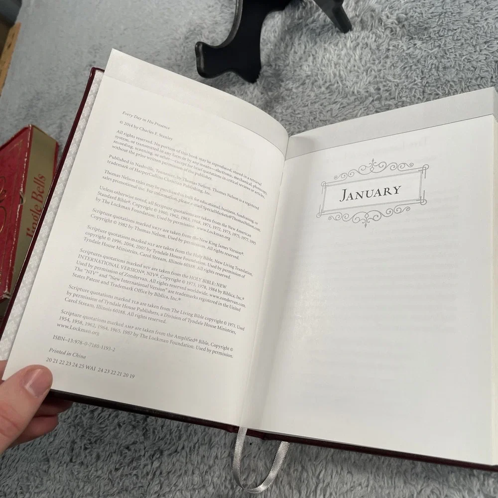 Everyday in His Presence 365 Devotions Charles Stanley Study Word Bible Daily